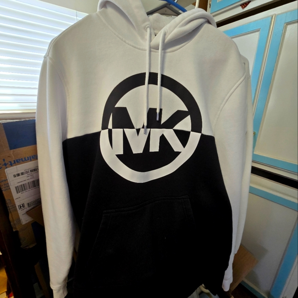Michael Kors Black and White MK Hoodie